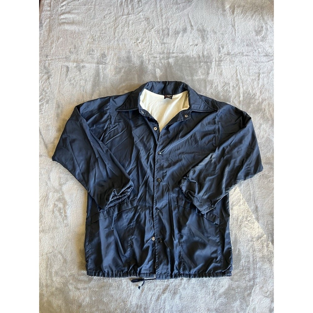 Vintage 80s 90s Aristo Jac Hilton Satin Jacket Black Size M Bomber USA Made